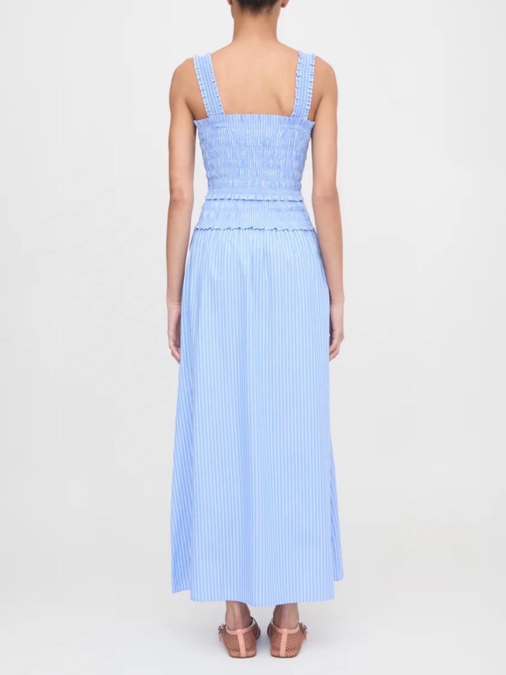 NWT Hill House Azalea nap dress in blue stripe - Picture 2 of 10